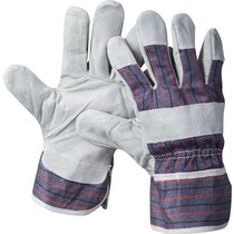 STAYER XL, материал основы хлопчатобумажная ткань+ спилковая кожа, перчатки рабочие кожаные 1130-XL