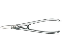 D72-1 Ножницы ювелирные, прямые лезвия, 175 мм, открытые ручки, Ni, для тонколистового металла